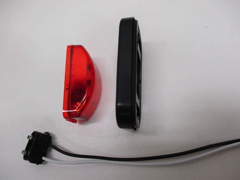 CTW Red 3 LED 2.5" Truck Trailer RV Clearance Side Marker Light/Grommet Mount - Image 3